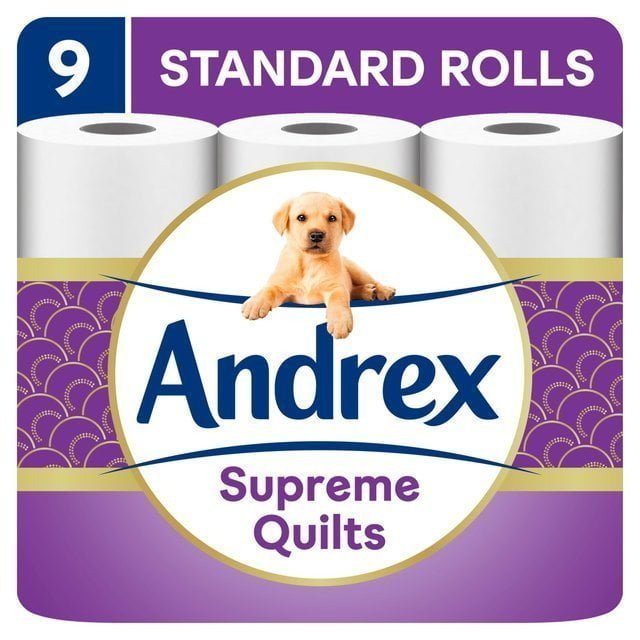 Andrex Supreme Quilts Toilet Roll 9 per pack